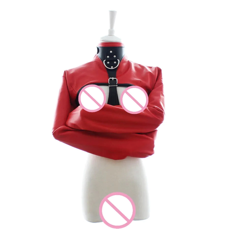 Naughty Toys Bondage Premium Red and Black Straitjacket Κύρια εικόνα προϊόντος