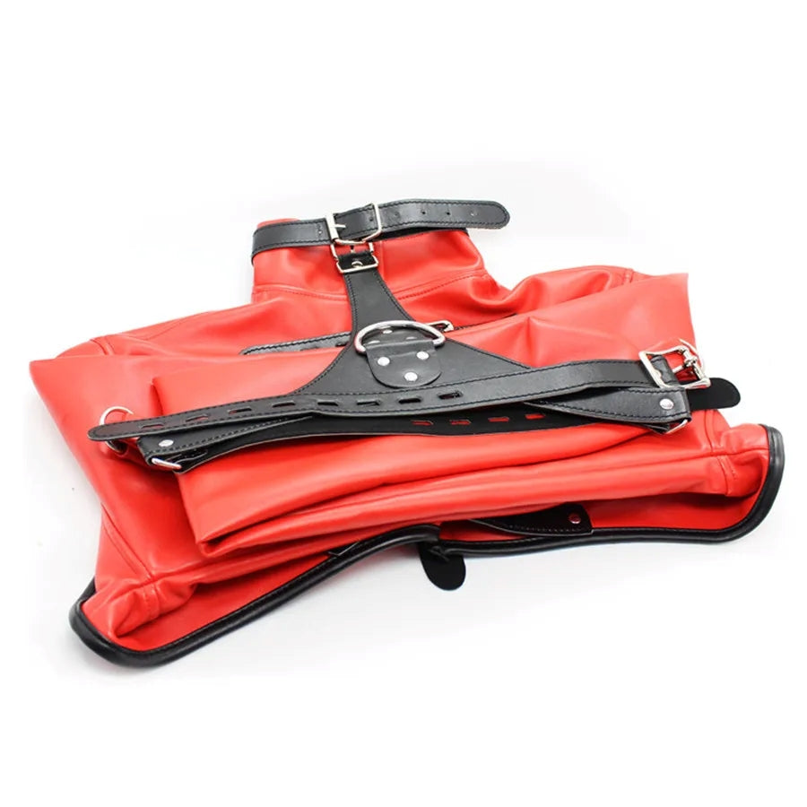 Naughty Toys Bondage Premium Red and Black Straitjacket - image 3