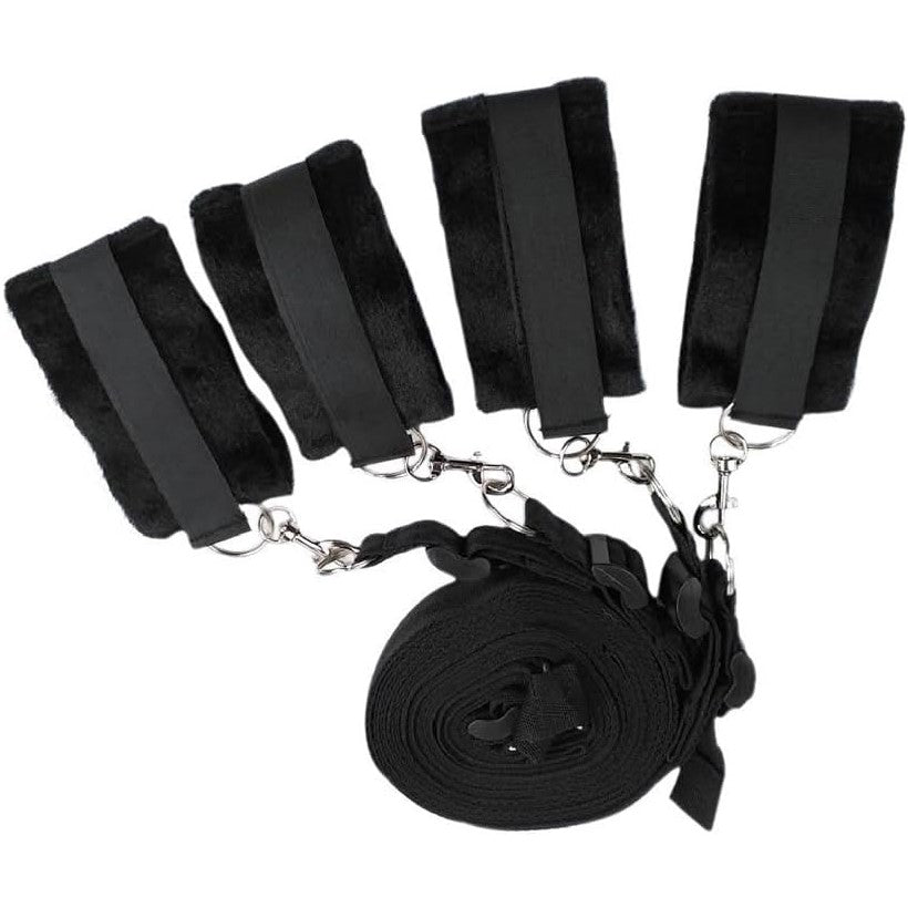 Naughty Toys Velvet Bed Bondage Restraints System