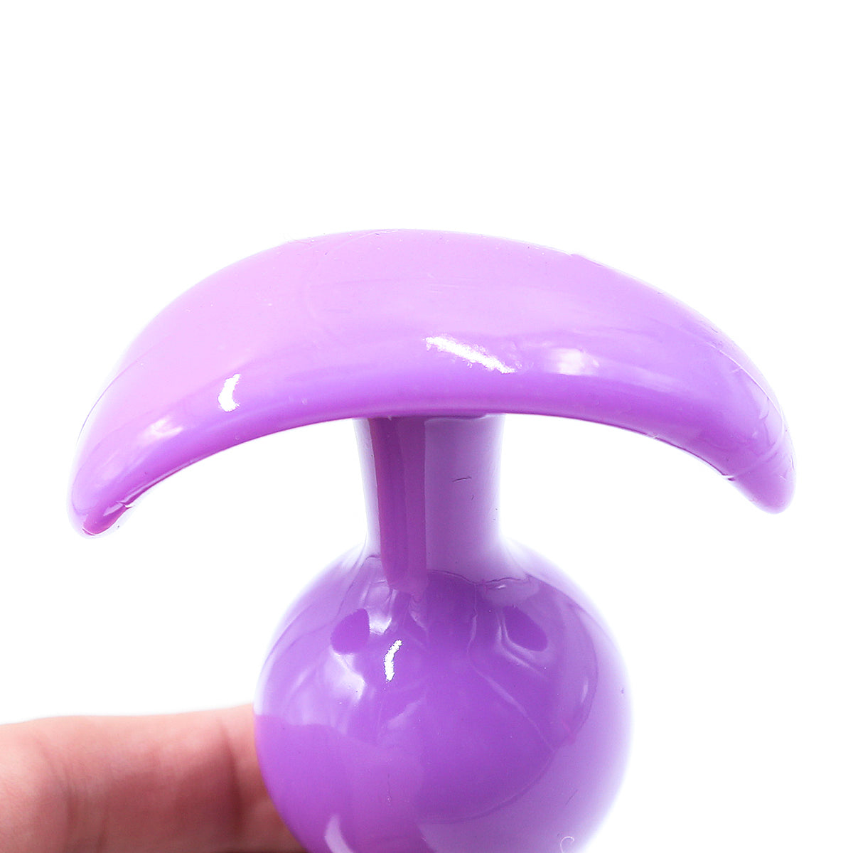 Naughty Toys Medium Purple conical jelly anal plug - image 5