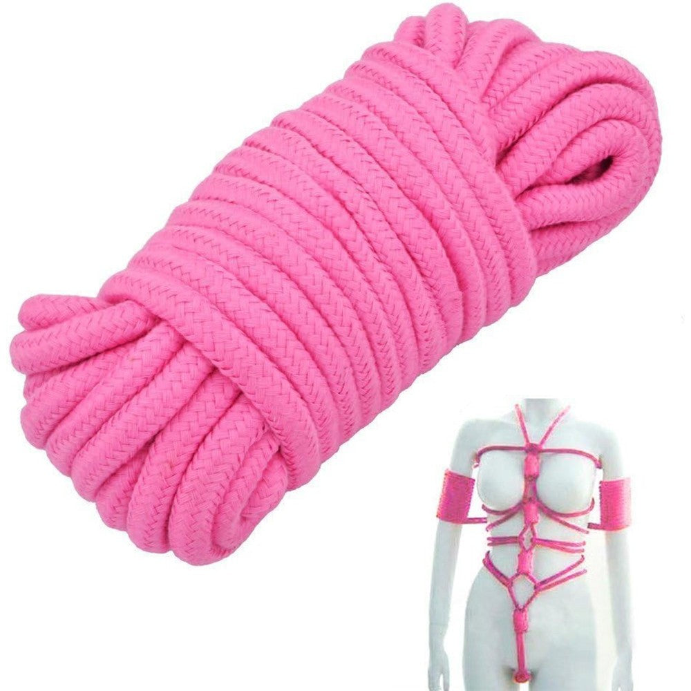 NAUGHTY TOYS Bondage pink cotton rope 5 meter Δευτερεύουσα εικόνα προϊόντος