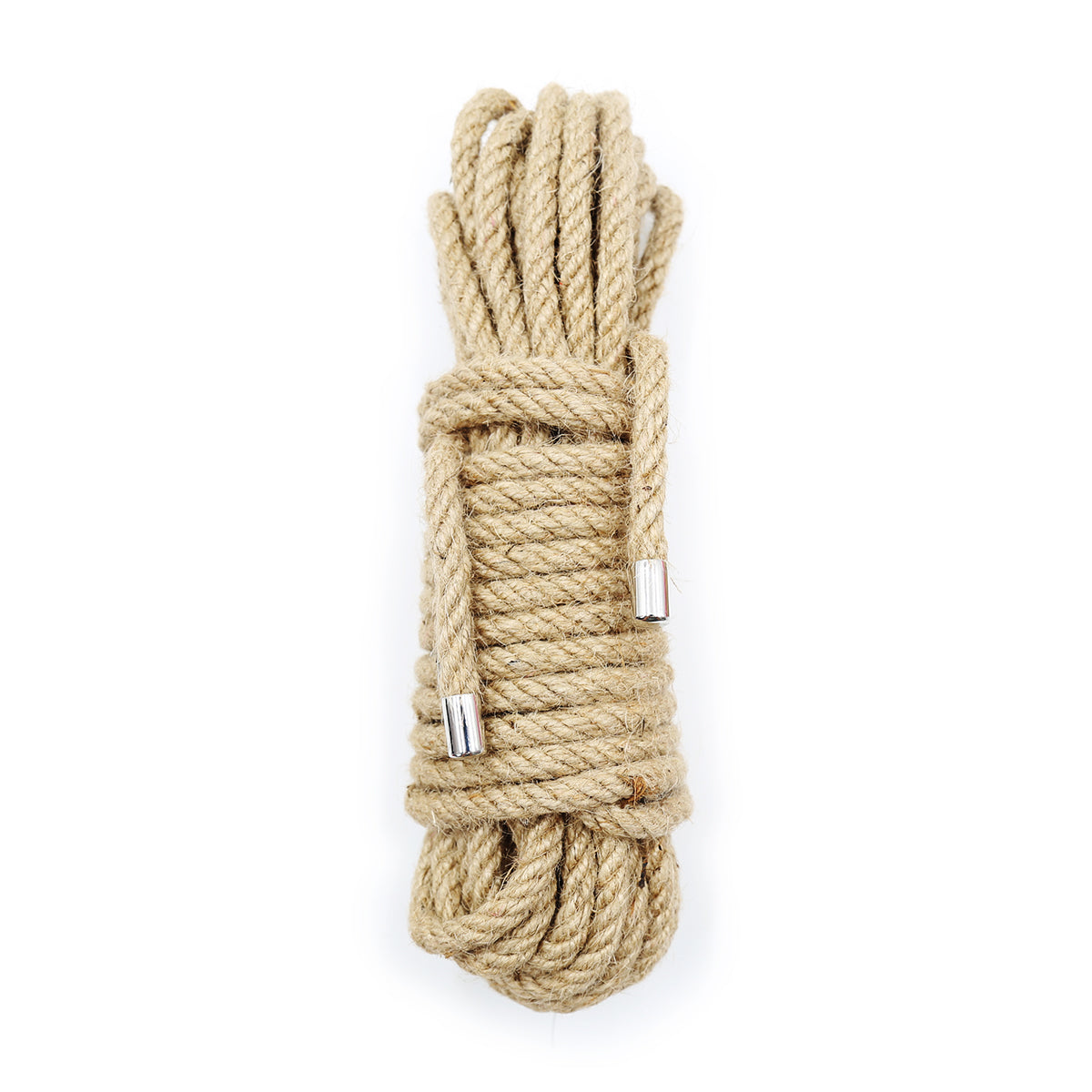 NAUGHTY TOYS Natural hemp BDSM rope with metal ends 10 meters - image 2