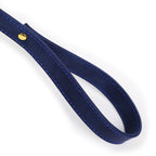 NAUGHTY TOYS fetish light blue leather collar with leash - image 4