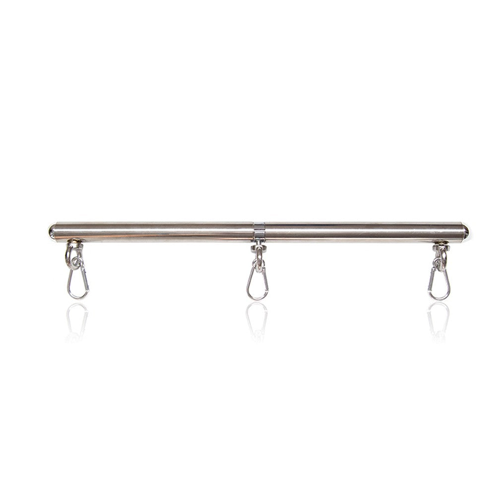 NAUGHTY TOYS Fetish restraint spreader metal bar with 3 hooks Δευτερεύουσα εικόνα προϊόντος