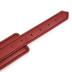 NAUGHTY TOYS wine red with Gold snap-hook leather Ankle cuffs - image 6