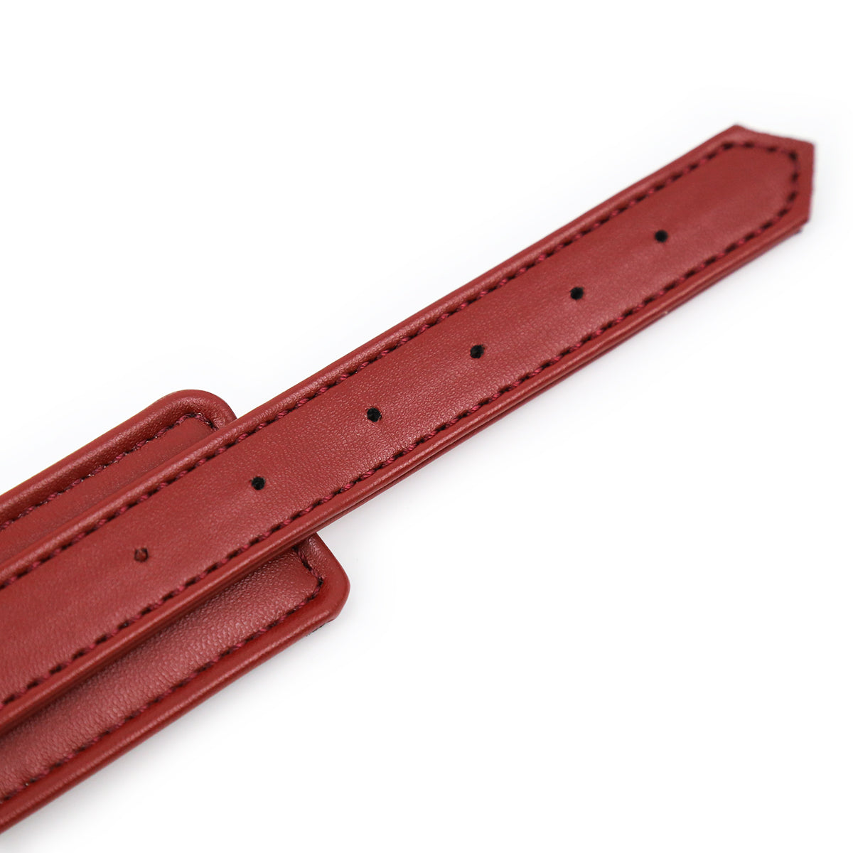 NAUGHTY TOYS wine red with Gold snap-hook leather Ankle cuffs - image 6