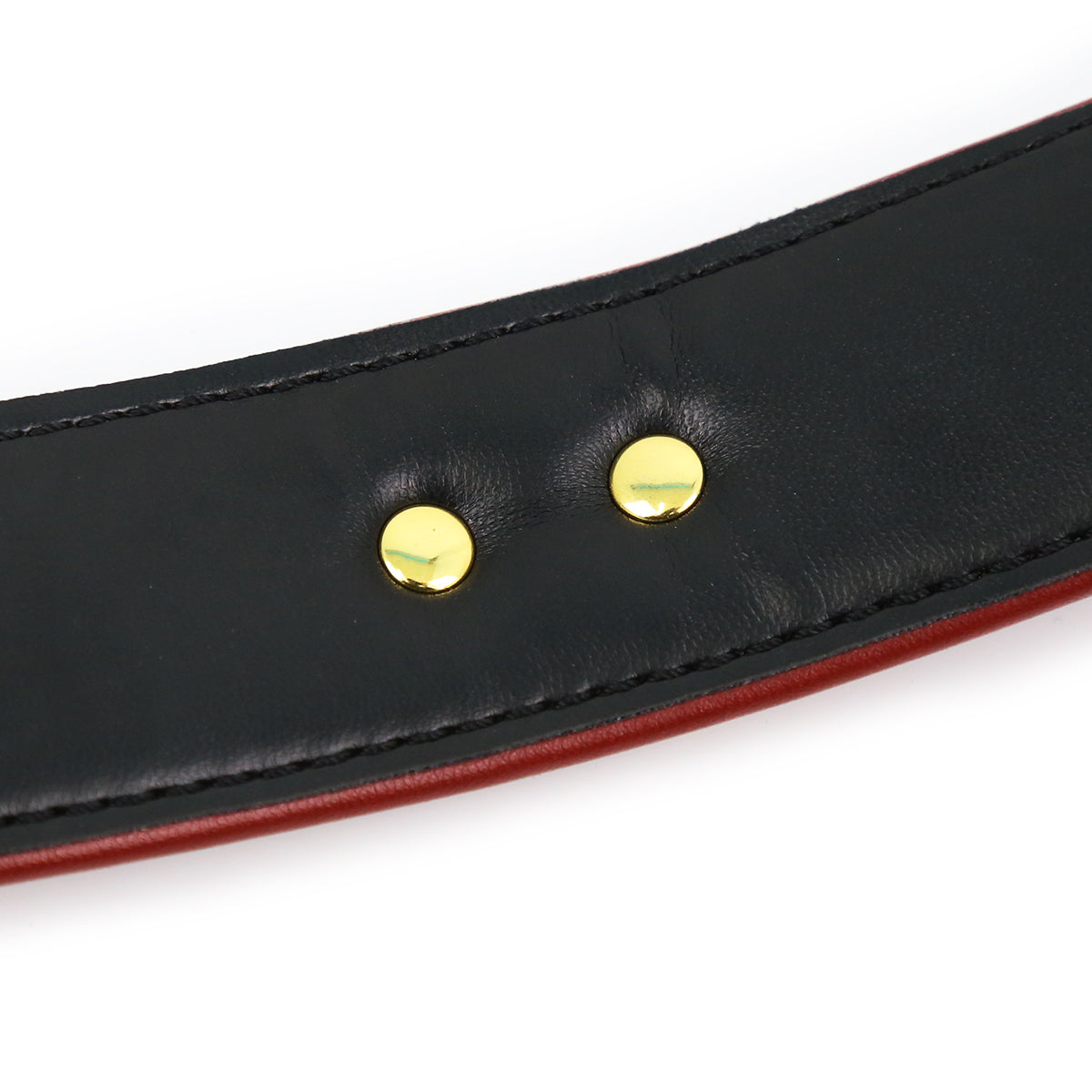 NAUGHTY TOYS wine red with Gold snap-hook leather Ankle cuffs - image 7