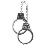 NAUGHTY TOYS Zinc Alloy silver plated heavy bondage police cuffs - image 4