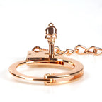 NAUGHTY TOYS Zinc Alloy rose-gold plated heavy bondage police cuffs - image 5