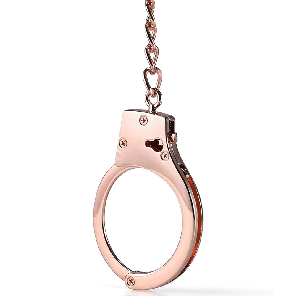 NAUGHTY TOYS Zinc Alloy rose-gold plated heavy bondage police cuffs - image 6
