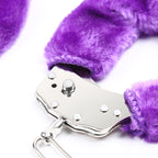 Naughty Toys Purple Furry Ankle fetish play handcuffs - image 7