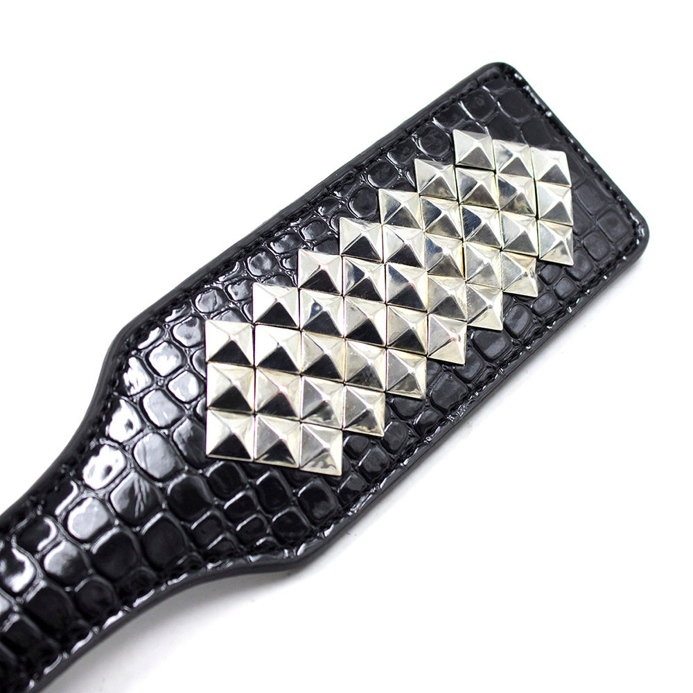 NAUGHTY TOYS crocodile texture rivets bondage paddle 32 cm - image 3