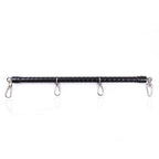 NAUGHTY TOYS Black Bondage Spreader Bar Pu wrapped 50 cm