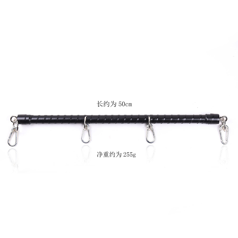 NAUGHTY TOYS Black Bondage Spreader Bar Pu wrapped 50 cm - image 6