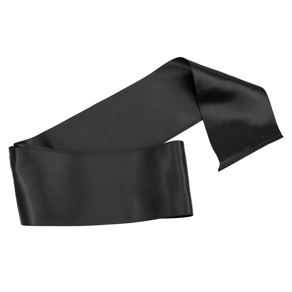 NAUGHTY TOYS wide long fetish satin blindfold scarf - image 3