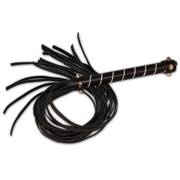 NAUGHTY TOYS Bondage flogger with Rhinestone wrapped handle - image 3