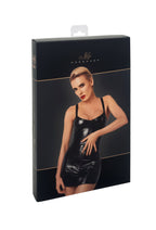 Noir Handmade Starlet wetlook minidress with ring belt - image 9