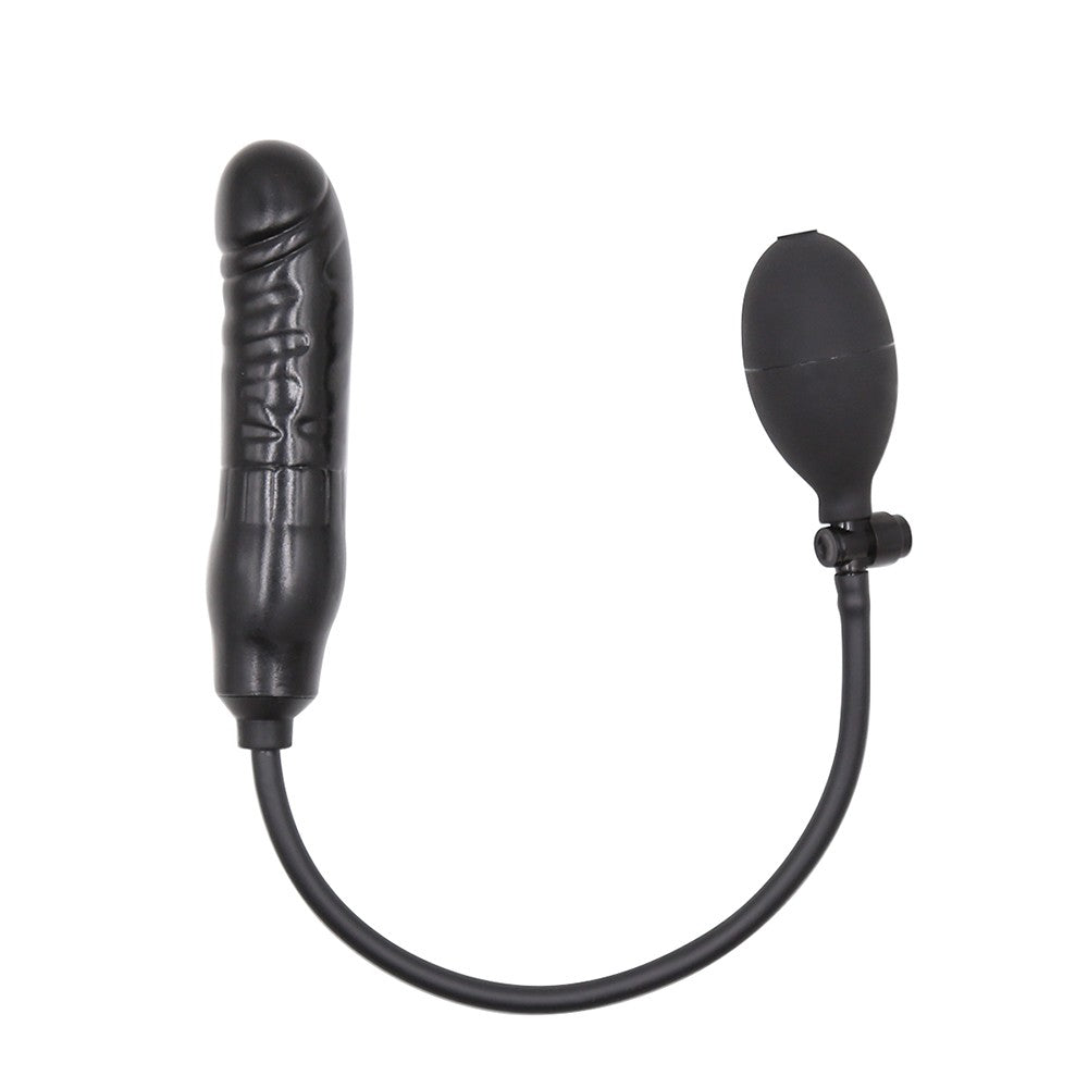 NAUGHTY TOYS inflatable Ass black plug dildo 15 cm - image 2