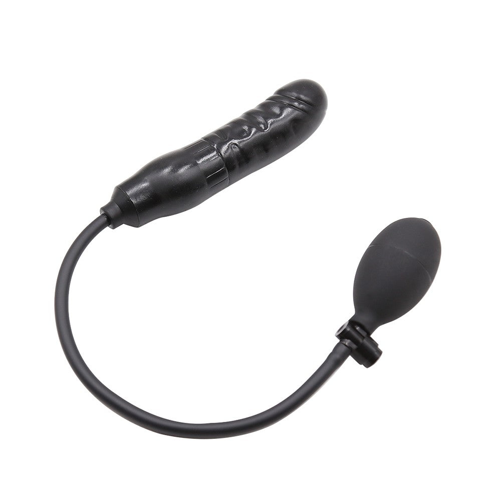 NAUGHTY TOYS inflatable Ass black plug dildo 15 cm - image 5