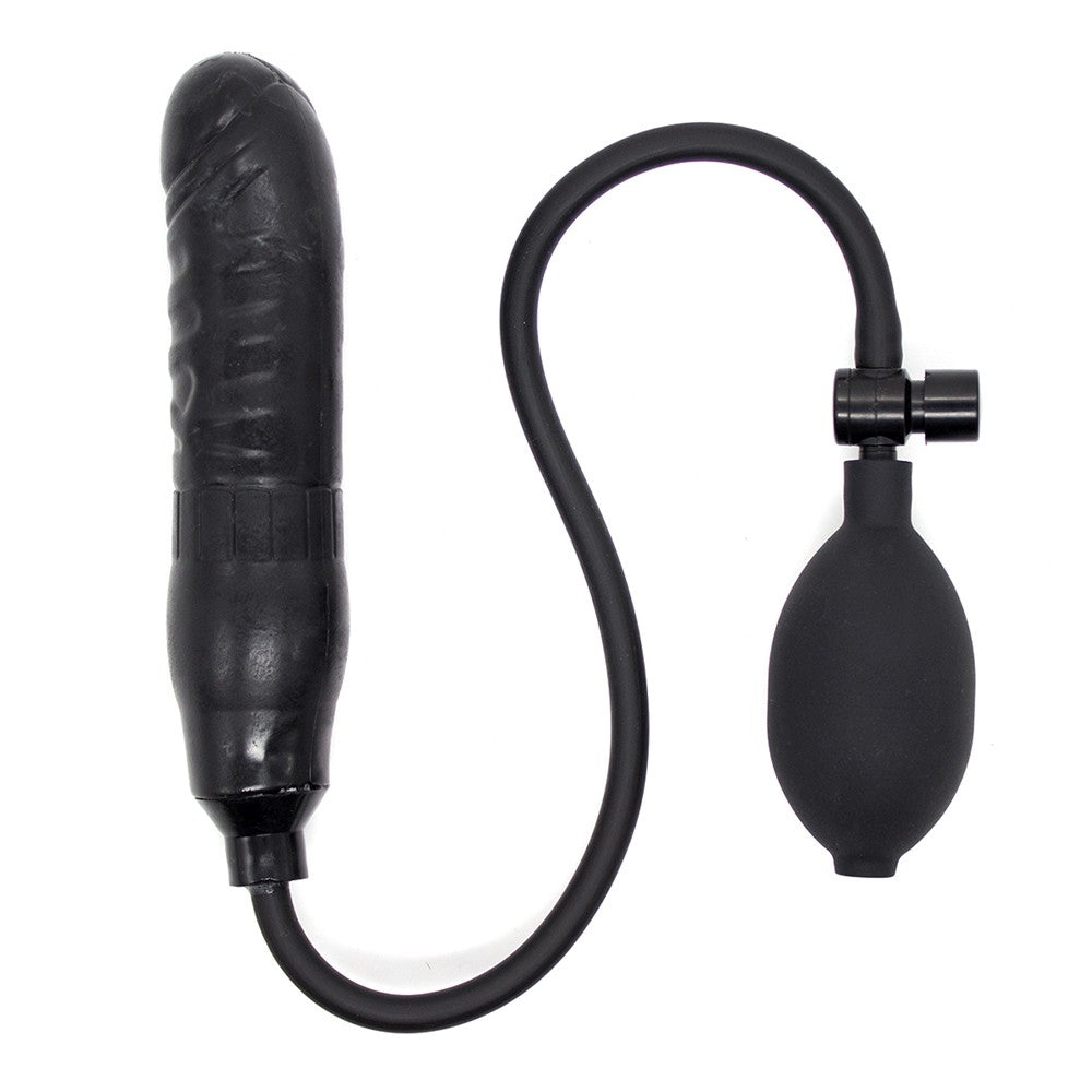NAUGHTY TOYS inflatable Ass black plug dildo 15 cm - image 6