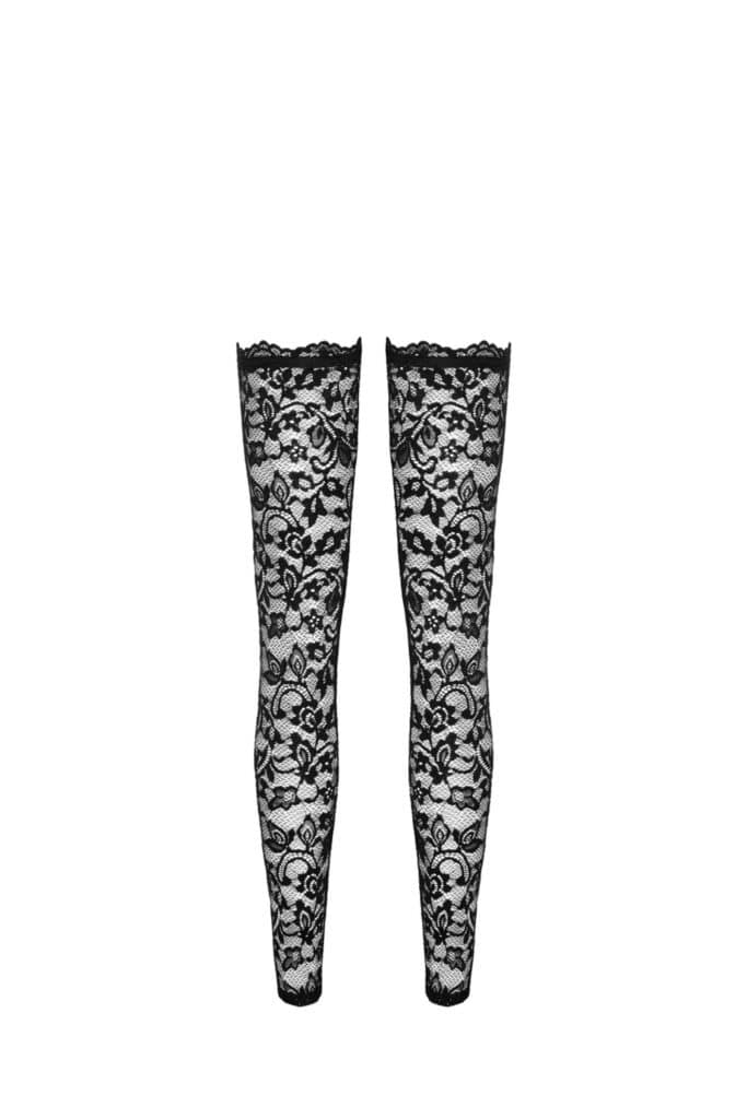 Noir Handmade Transparent Lace Stockings Main image