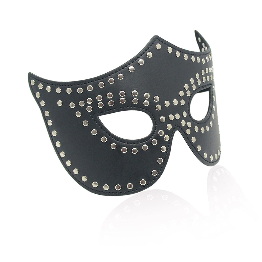 NAUGHTY TOYS Rivets PU faux leather Mask O/S - image 3
