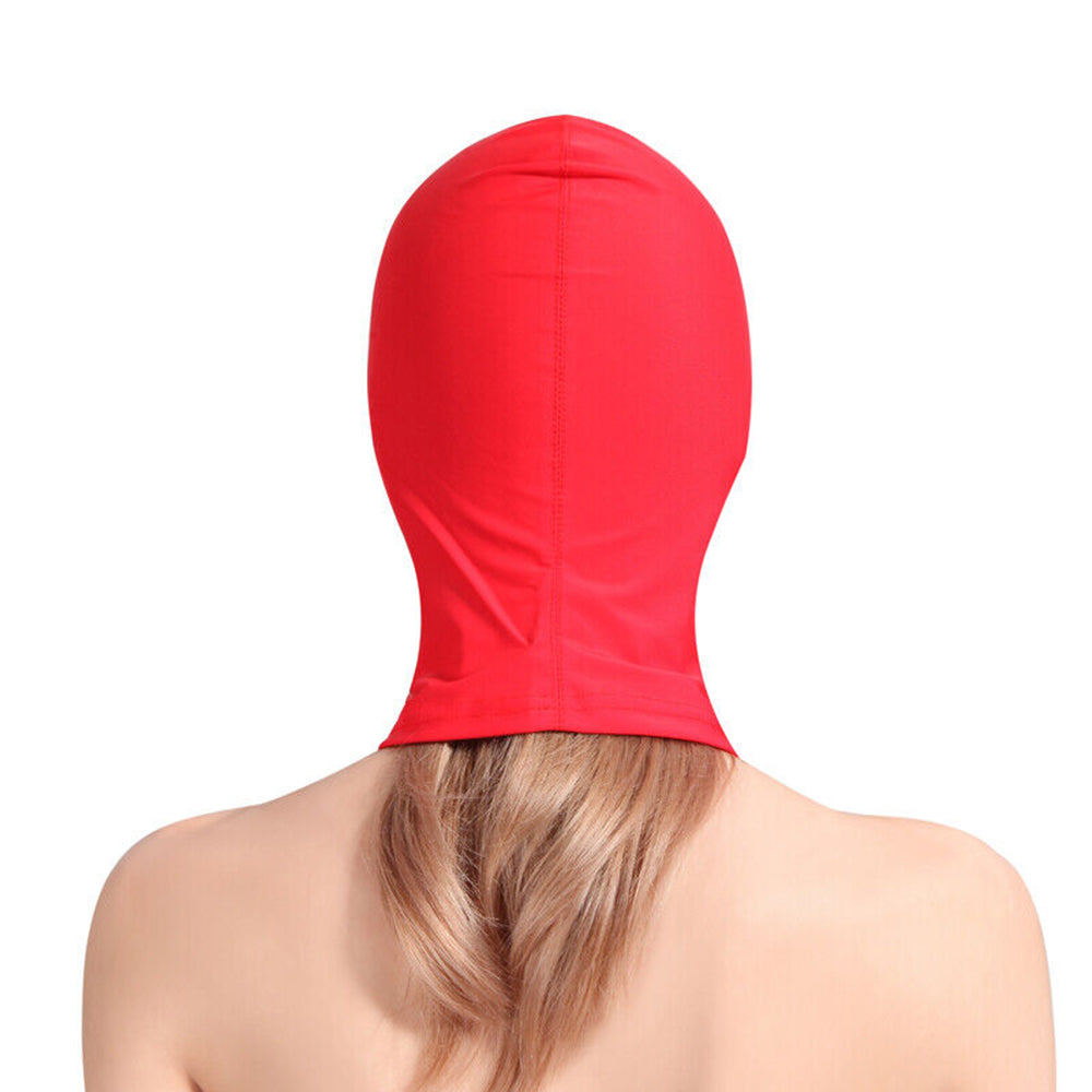 NAUGHTY TOYS Red spandex hood with no holes MEDIUM-LARGE - image 3