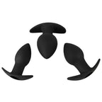 BLACK VELVETS 3 Butt plug set with vibro bullet - image 6