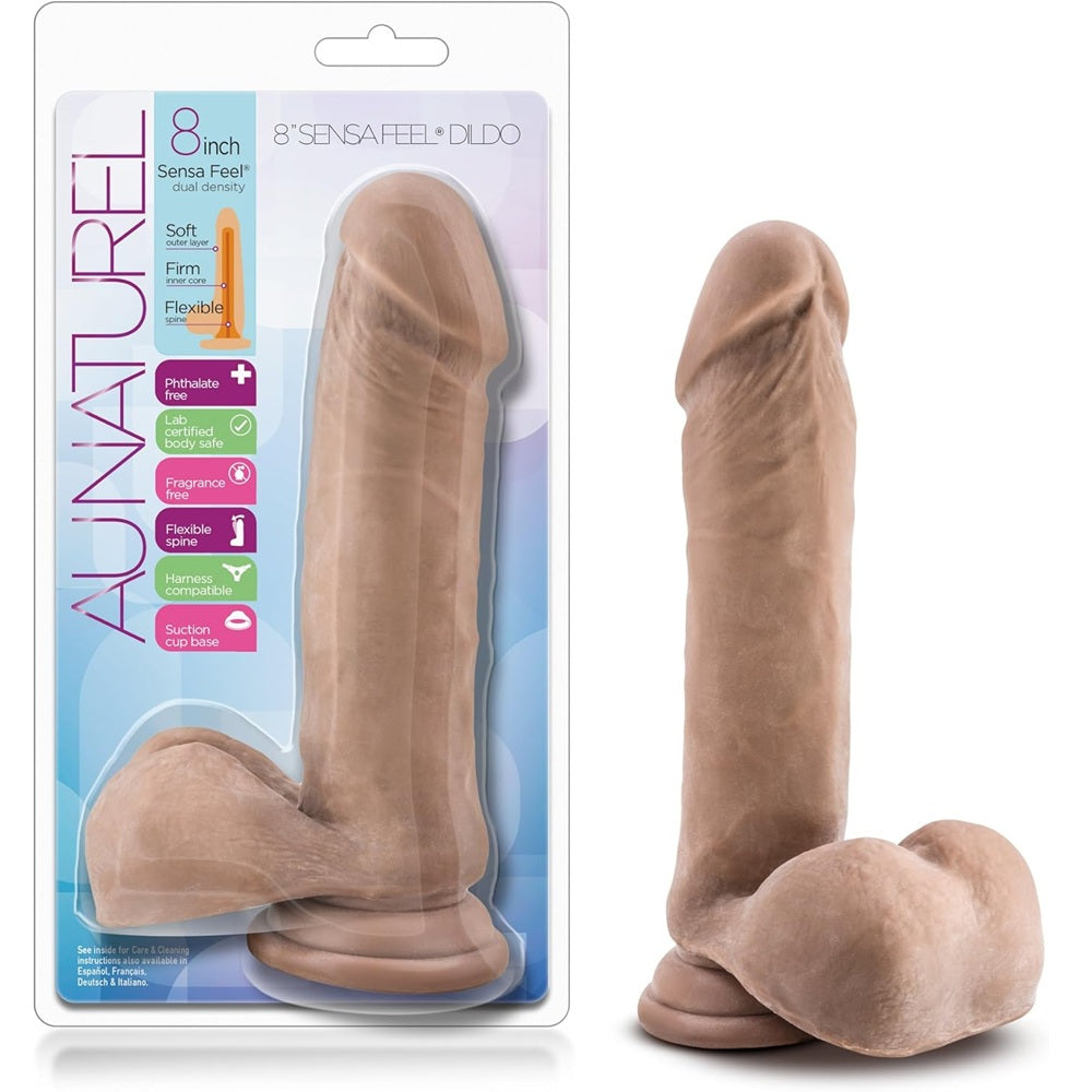 Au Naturel Sensa Feel Dildo Latin 20.3 X 4.5 cm