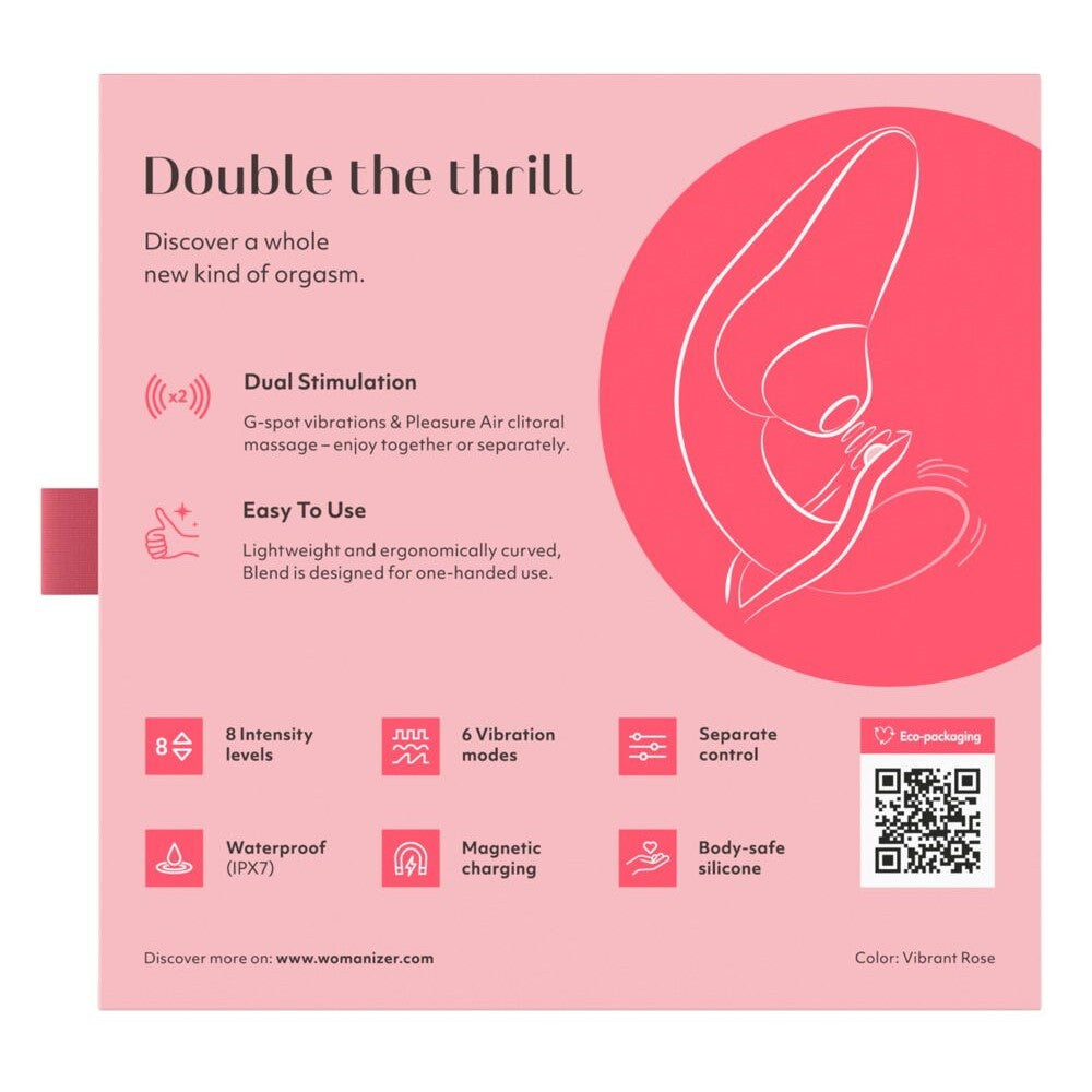 Womanizer BLEND clitoral and G-spot pleaser Light Pink - image 9