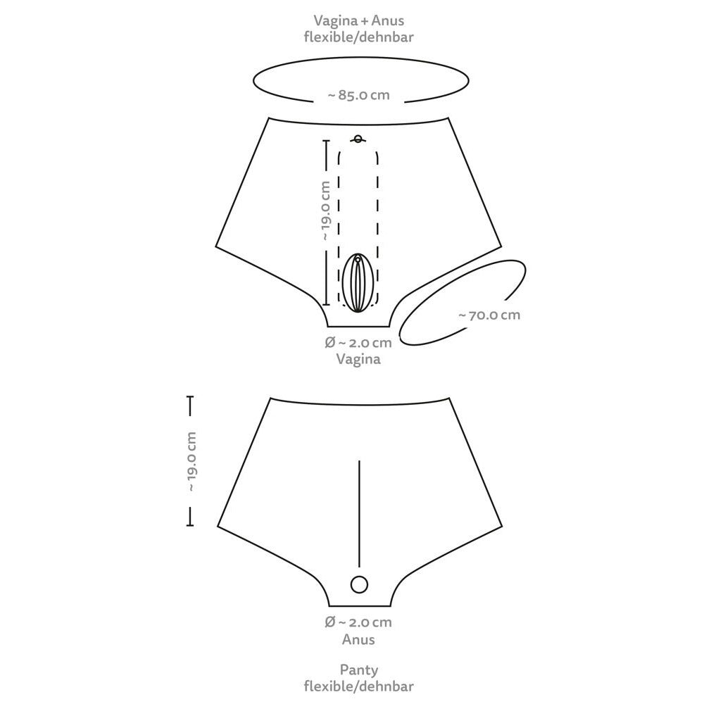 You2Toys Ultra Realistic Silicone Vagina Pants L