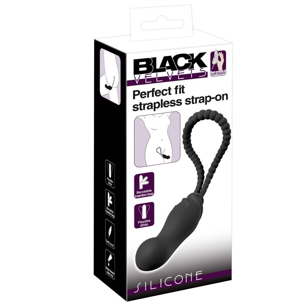 Black Velvets Perfect fit strapless strap-on 11 cm