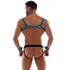 Svenjoyment Bondage Set for men BLACK AND ROYAL BLUE - image 9
