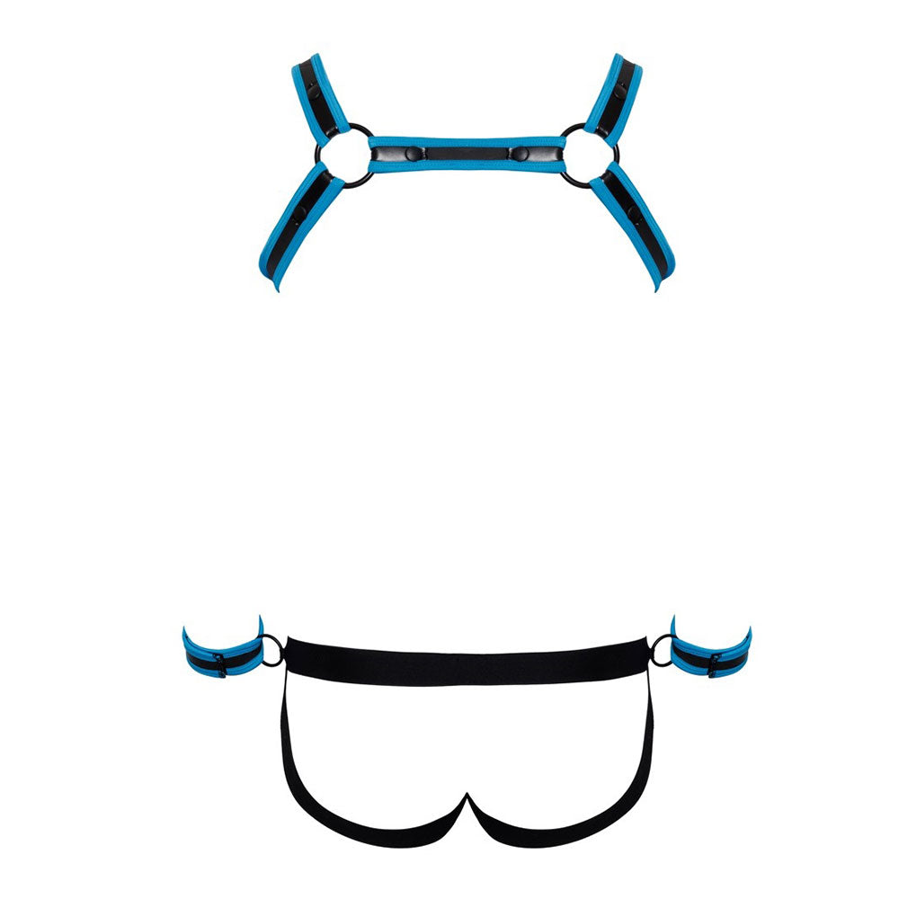 Svenjoyment Bondage Set for men BLACK AND ROYAL BLUE - image 8