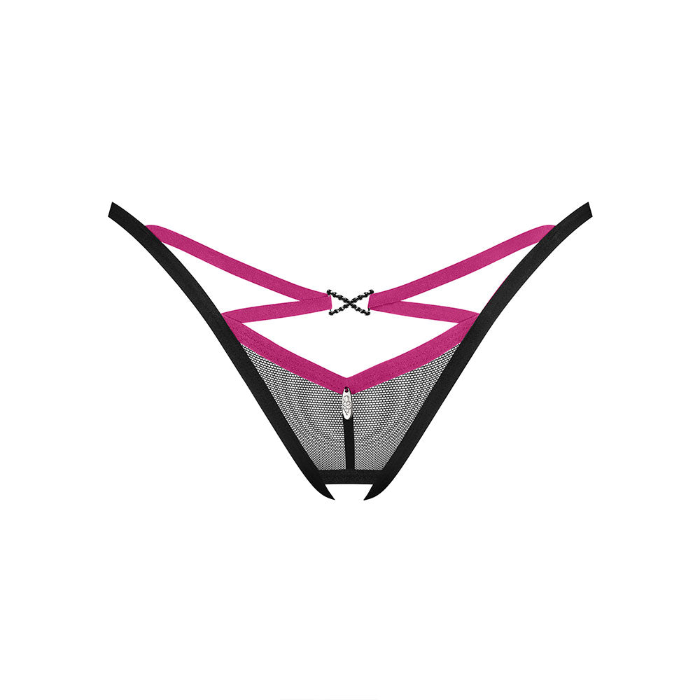 Plus Size Obsessive Novenes crotchless Thong Main image