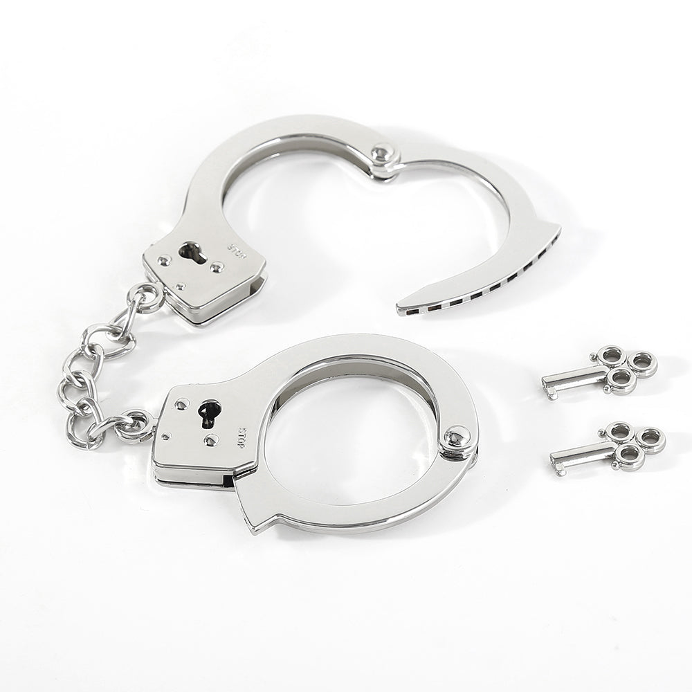 NAUGHTY TOYS heavy steel cuffs with lock 220 gr - image 3