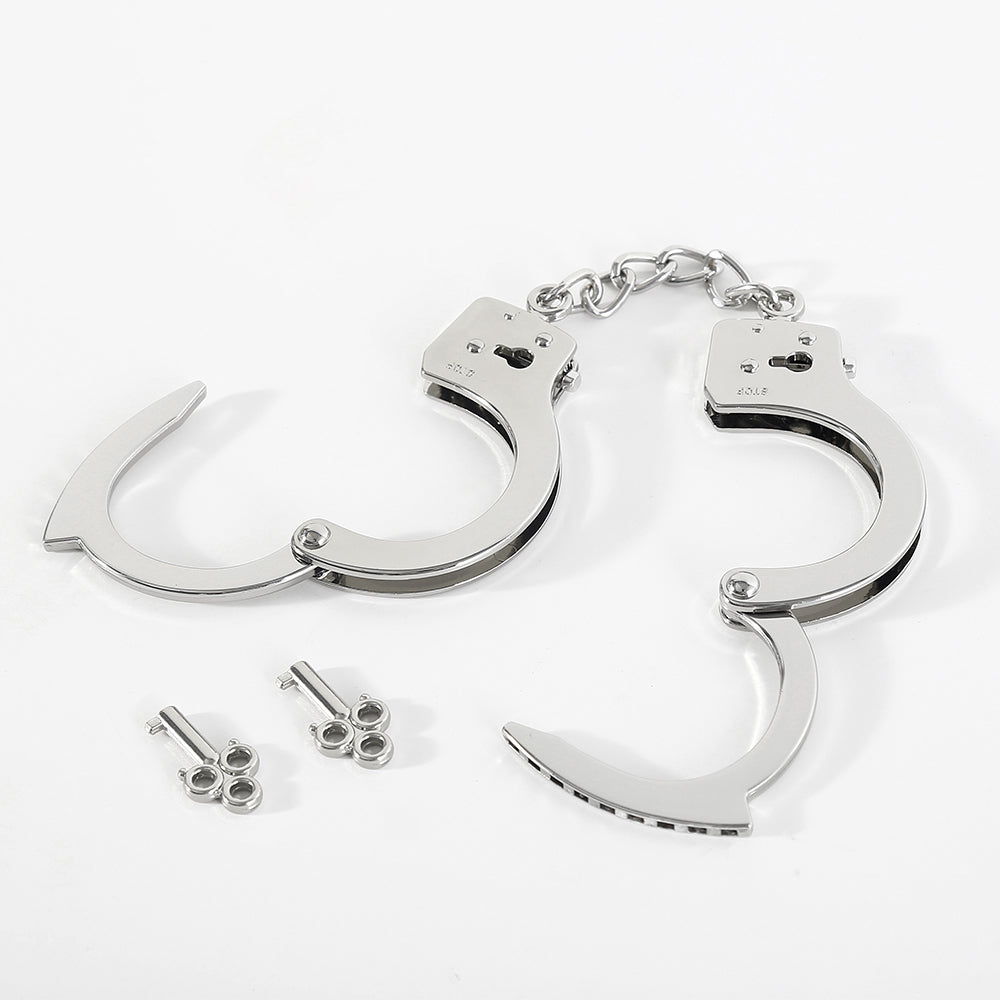 NAUGHTY TOYS heavy steel cuffs with lock 220 gr - image 2