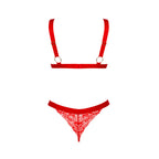 Obsessive Elianes Bra and Thong set RED - image 5