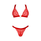 Obsessive Elianes Bra and Thong set RED - image 4