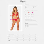 Obsessive Elianes Bra and Thong set RED - image 7
