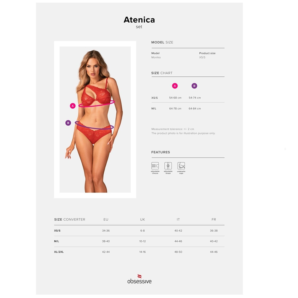 Obsessive Atenica bra and panties RED - image 14