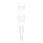Plus Size Obsessive G330 crotchless Bodystocking WHITE