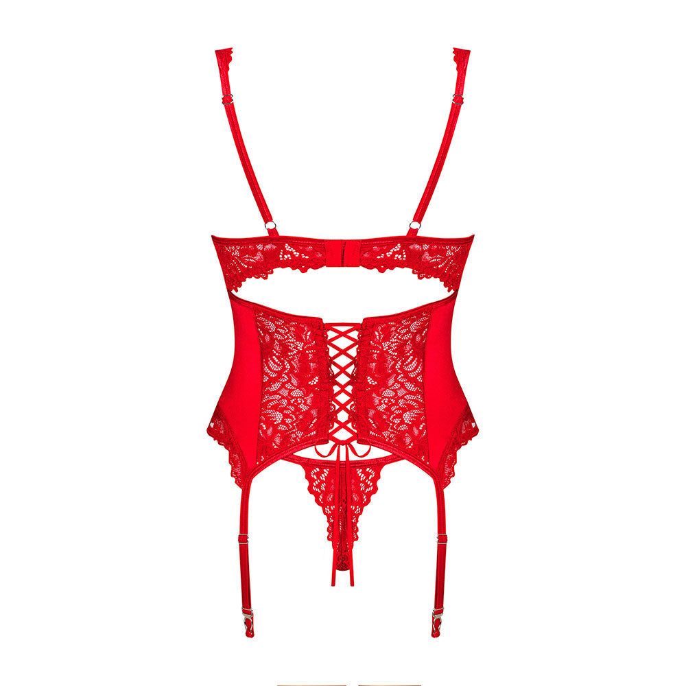 Obsessive Amor Cherris Corset and Thong RED - image 6