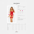 Obsessive Amor Cherris Corset and Thong RED - image 9