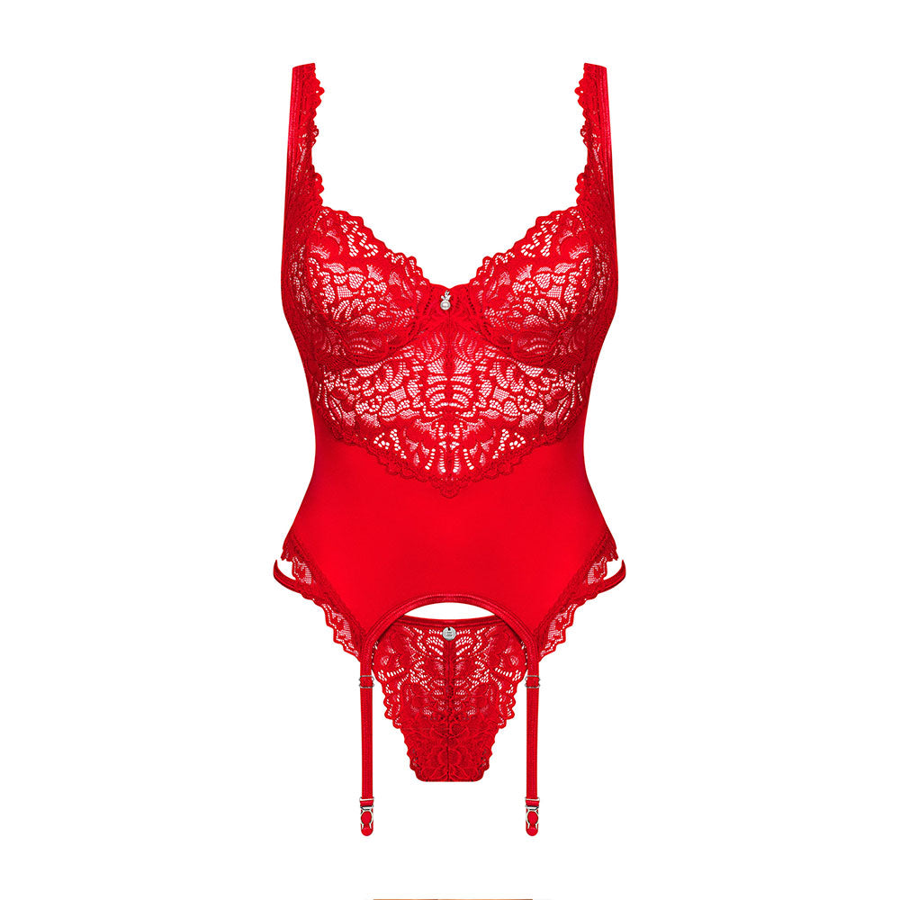 Obsessive Amor Cherris Corset and Thong RED - image 4