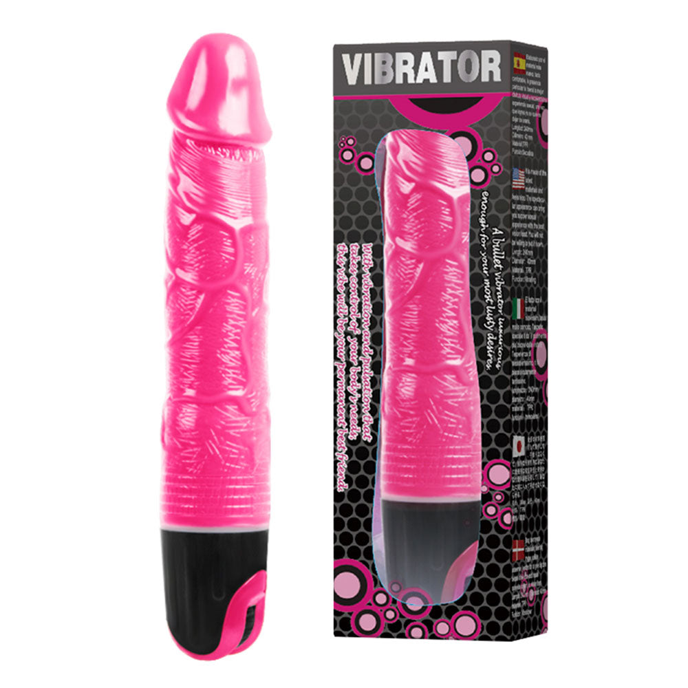 Baile pink Vibrating Dildo 24 x 3.8 cm Κύρια εικόνα προϊόντος