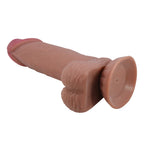 Pretty Love Sliding Skin suction base Dildo 19.4 x 4.4 cm BROWN