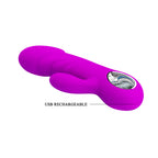 PRETTY LOVE ANSEL Rabbit Vibrator PURPLE