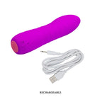 Pretty Love LEIF rechargeable Mini Vibrator PURPLE - image 4