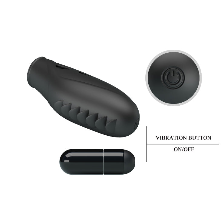 Pretty Love GILO Finger Vibrator 7.8 cm BLACK Δευτερεύουσα εικόνα προϊόντος